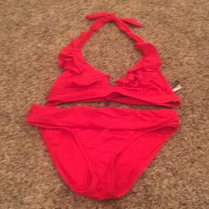 Kenneth Cole Reaction Ruffle Bikini Medium